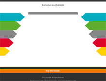 Tablet Screenshot of kuriose-sachen.de